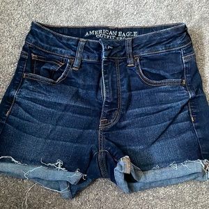 American Eagle - High Rise, Dark Wash Shorts